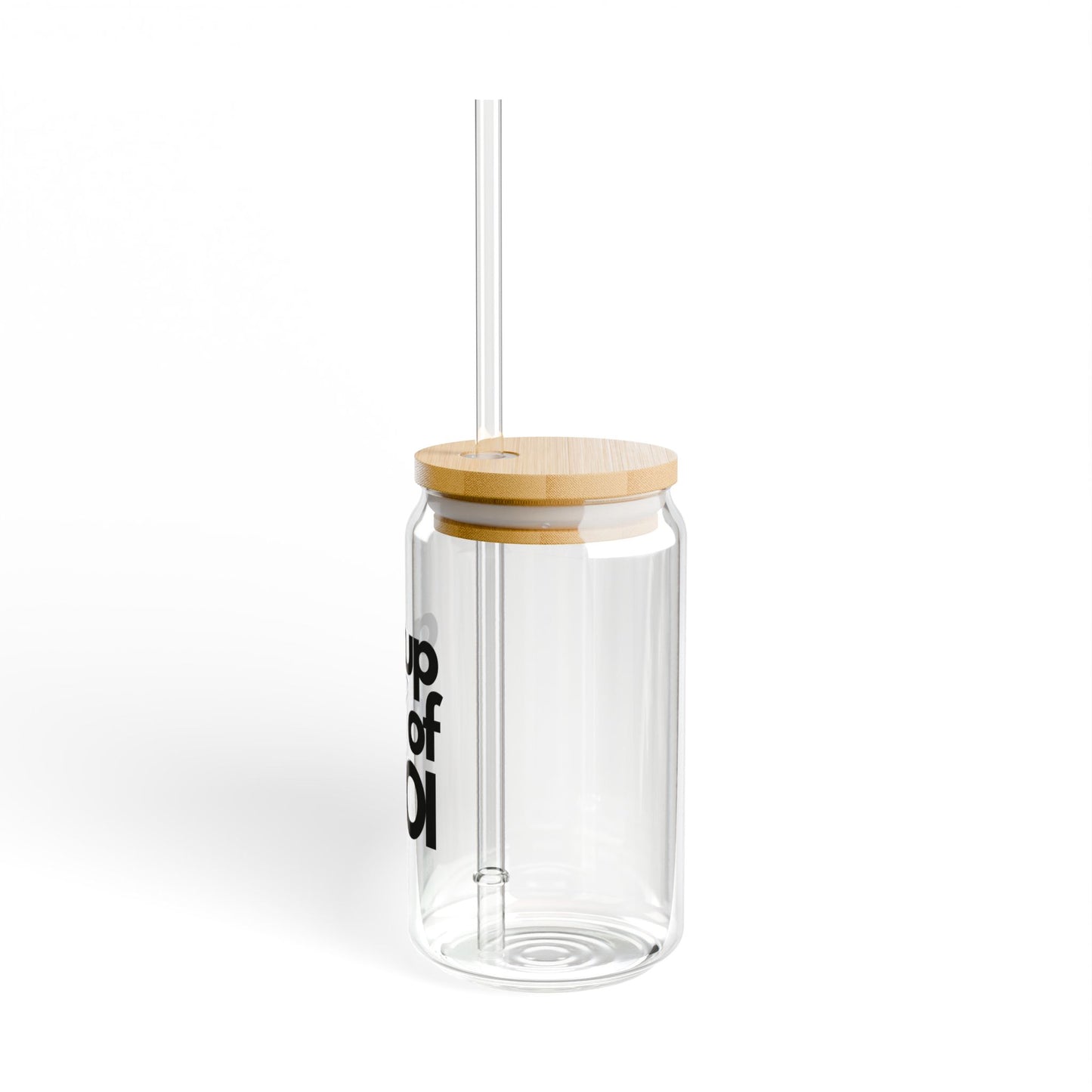 A Cup of Joi Sipper Glass - 16oz Eco-Friendly Drinkware