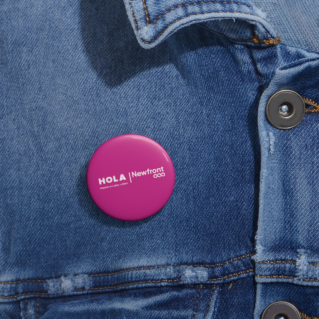 HOLA Pin Button - Pink